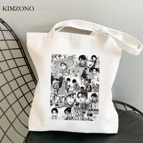 Attack on Titan shopping bag bolso bolsa reusable eco handbag bag reciclaje sacola custom