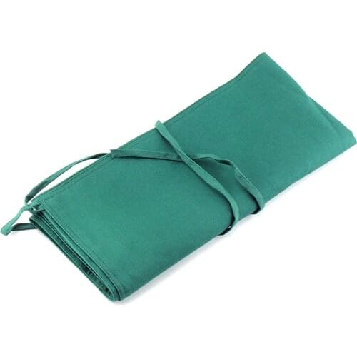 Single and double layer high temperature disinfection hole towel Pure cotton cloth hole towel pad single drape dark green