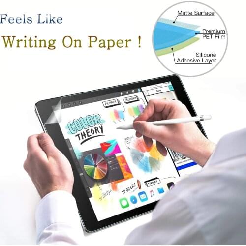 Anti-Glare Paper Like Film For Samsung Galaxy Tab S6 Lite 10.4/A7 Lite 8.7/S7 FE/S7 Plus 12.4/S5E Matte Drawing Screen Protector