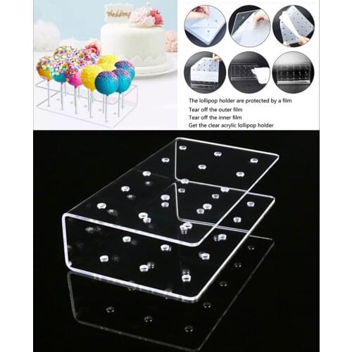 15 Holes Pop Lollipop Stands Cake Candy Display Stand Holder Lollipop Support Display DIY Cake For Kids Kitchen Cocina Tools