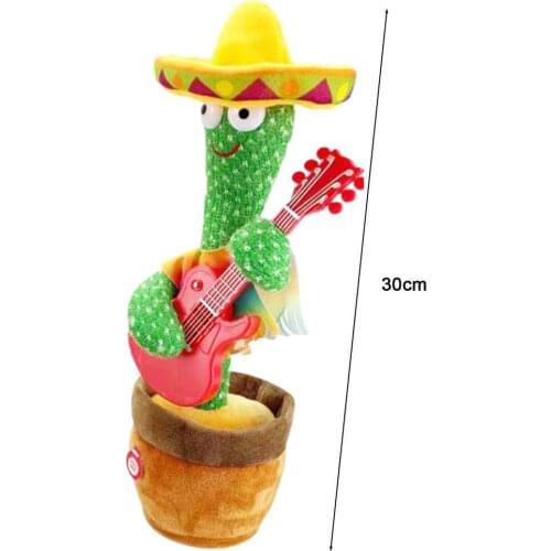 Dancing Cactus Soft Sing And Dance Cloth Shake Dancing Cactus Doll Toy for Children