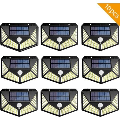 Solar Lights Outdoor PIR Motion Sensor Security Lights IP65 Waterproof Solar Powered Wall Lights for Backyard Garden Patio