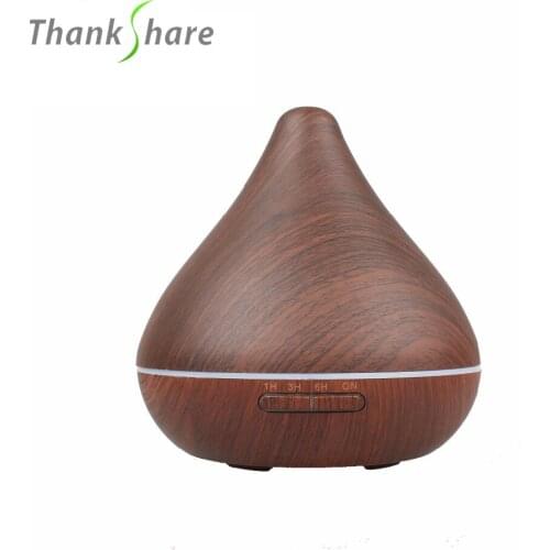 300ml Ultrasonic Air Humidifier Aroma Diffuser Aromatherapy Essential Oil Diffuser 7 Lights Timing Fogger Mist Maker for Home