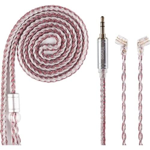 Yinyoo 16 Core High Purity Silver Plated Cable 2.5/3.5/4.4MM With MMCX/2PIN/QDC Connector ZS10 Pro AS10 ZSN PRO C12 BL-03 V90