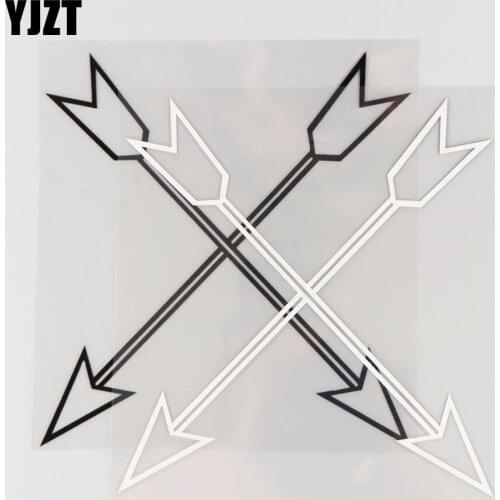 YJZT 16.9CM*18CM Arrow Decoration Personalized Car Sticker Vinyl Decal Pattern 1A-0455