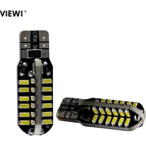 10pcs led car light T10 W5W canbus super bright 12 volt 194 168 12v Wedge Replacement Reverse Instrument Panel Lamp