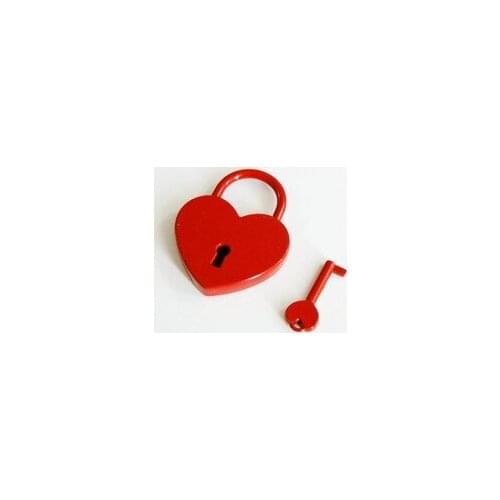 100pcs/lot Creative love padlock heart shaped red color for valentines day wedding gifts for lover Lin3805