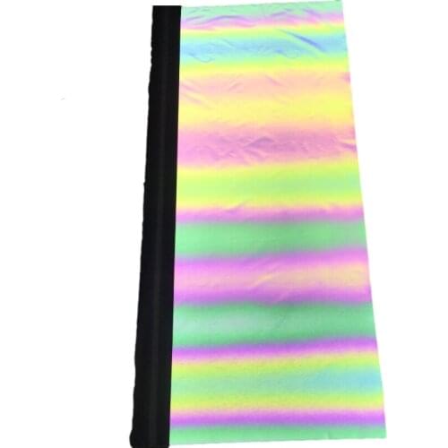 Rainbow Iridescence Reflective Chemical Fabric 140CM*50M/5CM*1M/140CM*5M