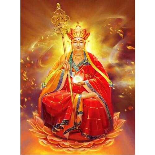 Full Drill 5D DIY Diamond Embroidery buddha Statue Painting Religion Cross Stitch Square Round Mosaic Diamond Painting A547
