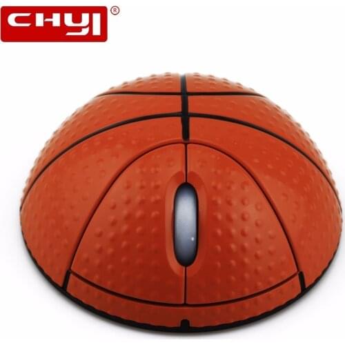 CHYI Wireless Optical Mouse Basketball Design Mini 3D USB Mouse Home Office Great Gift Of Boy For Computer PC Laptop Desktop