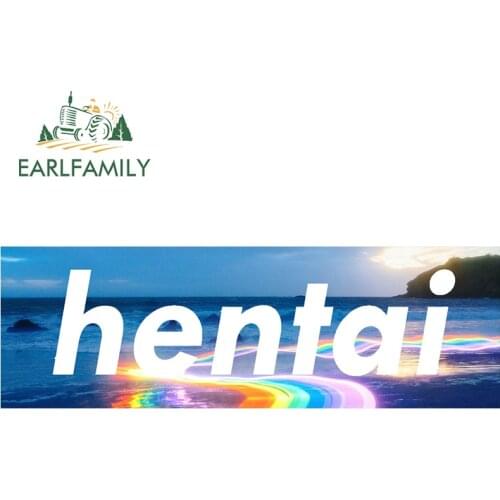 EARLFAMILY 13cm x 8.8cm For Hentai Car Stickers Car Refrigerators Decal Campervan Motorcycle Personality Creative Sticker Decor