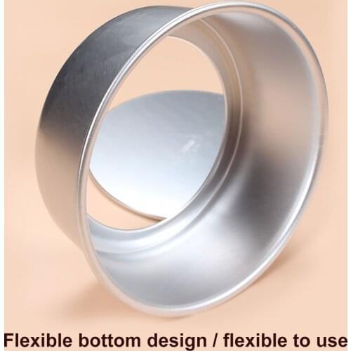 Cheese Cake Mold Round Pan Aluminium Alloy Reusable Removable Bottom Non-stick Mousse Baking Mould