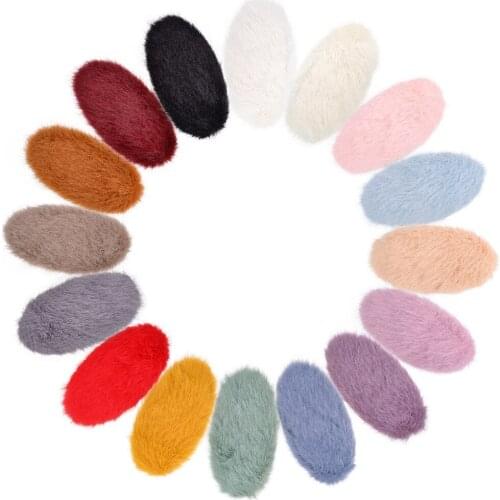 Korea Winter Plush Solid Color Faux Fur Hairpin Hair Clips Girls Women Hair Barrettes Fashion Kids Hairpins Hair Accessories