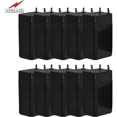 10pcs/lot Wama New 4V 800MAH Lead-Acid Rechargeable Storage Batteries Electric Toy Lamp Flashlight Mosquito Swatter Battery 3D05