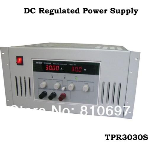 TPR3030S Single channel CV/CC (Constant Voltage and Constant Current) DC regulated cabinet power supply (High Current)