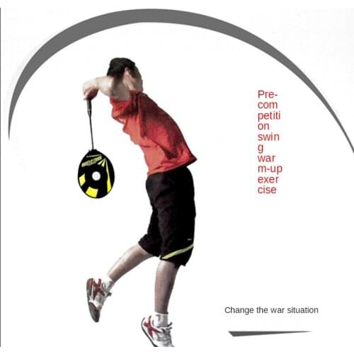 Badminton racket resistance racket head cover swing practice artifact single strength training wrist badminton trainer