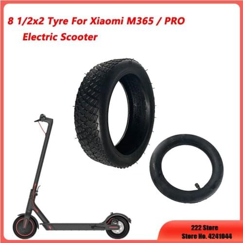 New Off Road Tire 8 1/2x2 for Xiaomi Mijia M365 Electric Scooter Antiskid Tires 8.5x2 Outer Tube Tyre Replace Inner Tube Camera