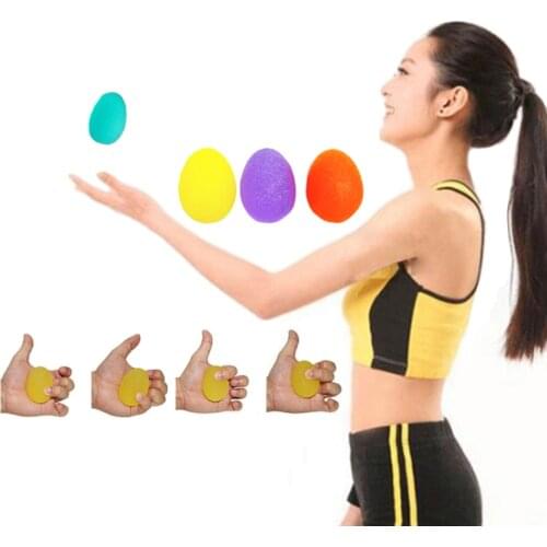 Hand Grip Ball Silicone Gripper Wrist Strength Trainer Finger Expander Exercise Finger Rehabilitation Training Fitness