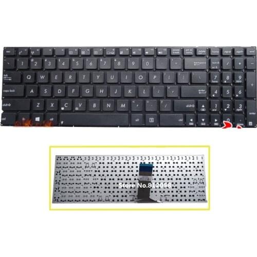 SSEA New laptop US Keyboard for ASUS X551 X552C X552E X551C F550 F550V X553 X553M X553MA K553M black no frame