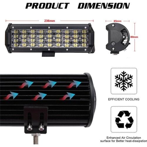 LED Work Light Bar Offroad Combo Indicator Truck SUV ATV 4x4 4WD 9INCH Car Camper RZR 12V 24V Auto Extra Styling Auxiliary Lamp