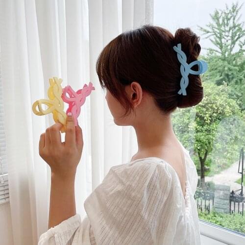 Hair Clips Tough Plastic Hairpins Girls Clamps Hair Rope Hair Bands Headwear Hair Accessories Women Gift New 2021