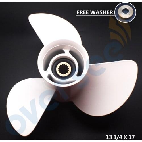 13 1/4X17 Pitch Aluminum Outboard Propeller For Honda 75-130HP 58134-ZW1-017AH