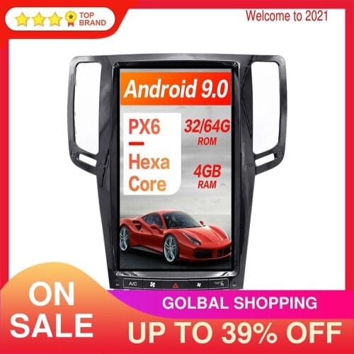 13.6 2K For Infiniti G25 G35 G37 2007-2015 Andriod 9.0 Tesla Screen Car GPS Navigation Auto Radio Head Unit Multimedia Player