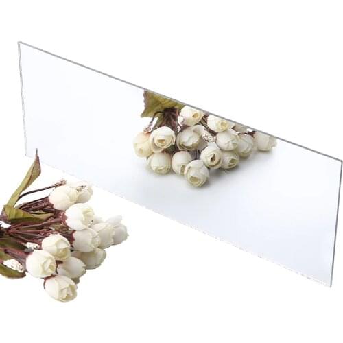 Acrylic Mirror Sheet Plxiglass Decal Sticker Wall Mirror Board For Home Bathroom Tile Wall DIY Decor 297*105mm/178*127mm