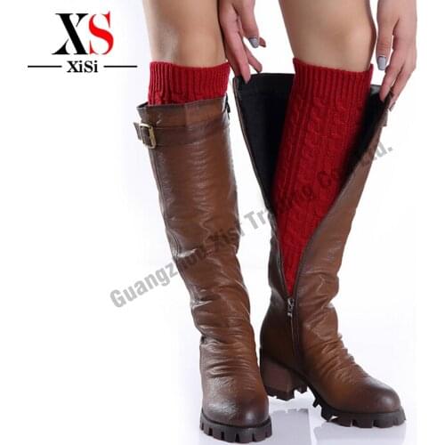 Brand New Fashion Knitted Wool Leg Warmers for Women Winter Leg Warmers Cheap Trim Boot Legging Warmer