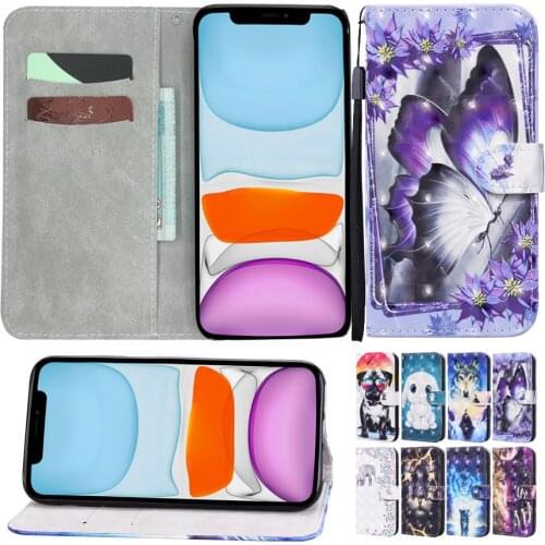 Butterfly Flip Case For Sony Xperia L4 Cute Leather Case For iPhone SE 2020 XR XS Max 12 mini 11 Pro Max 7 8 6 6s Plus Cover