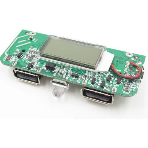 For Phone DIY Dual USB 5V 1A 2.1A Mobile Power Bank 18650 Battery Charger PCB