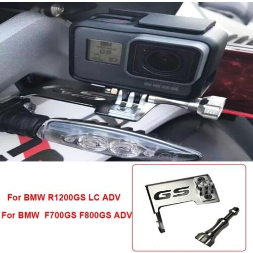 For BMW R1200GS LC Adventure F700GS F800GS ADV Motorcycle Driving Recorder and Camera Bracket GoPro Holder Aluminum 2013-2018