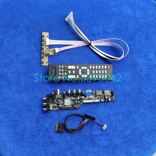 For LTN156AT05-601/701/802/805/B01/B02 digital signal USB+AV DVB-T 1366*768 LCD panel LVDS 40-Pin 3663 controller board kit