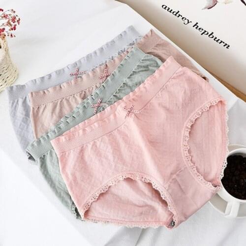 Fashion Women Briefs Sexy Lace Panties Low Waist Underpants Set Girls Underwear Breathable Ladies Lingerie Seamless Panties 2020