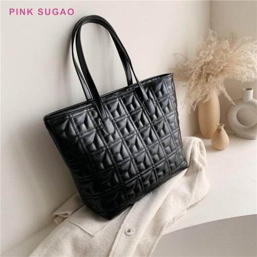 Pink Sugao luxury handbags women bags designer leather shoulder bag tote bag women purse 2019 purses and handbags tote bag new