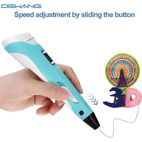 DEWANG 3D Printing Pen with Display 3D Printer Pen Compatible PLA Filament ABS Filament