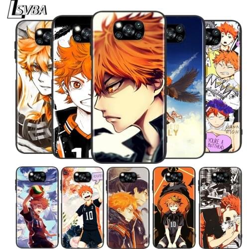 Anime Volleyball Haikyuu for Xiaomi Poco X3 NFC X2 M3 M2 F2 Pro C3 F1 A2 Lite A1 Mix3 Play Silicone Soft Black Phone Case
