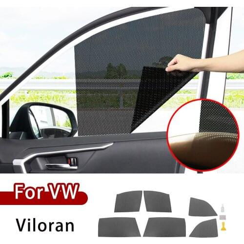 For Volkswagen VW Viloran 2020 Car Side Window Sunshades Electrostatic Sticker Sunscreen Film Stickers Cover Car Accessories
