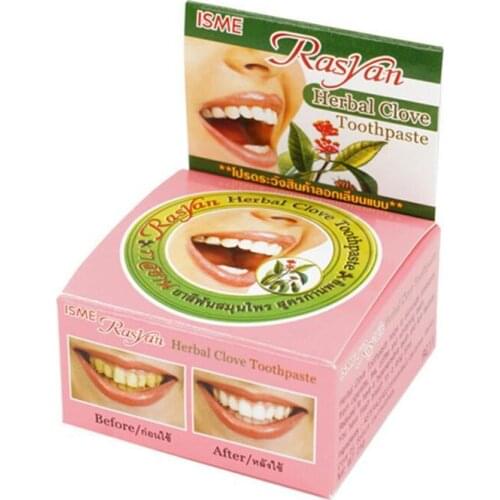 25g Herbal Toothpaste Teeth Tooth Whitening Natural Dentifrice Tooth Herb Kit Clean Clove Flavor Mint Paste Stain Remove Co K7P3