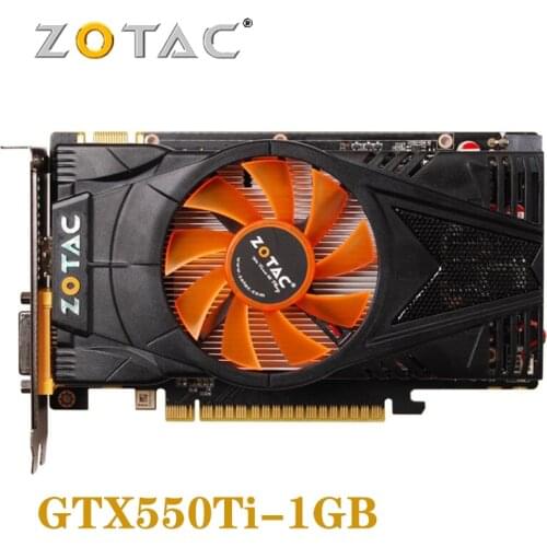 ZOTAC GTX550 Ti 1GB Screen Video Cards GPU For NVIDIA GeForce GTX 550 Ti Graphics Cards Desktop PC Computer Gaming Used