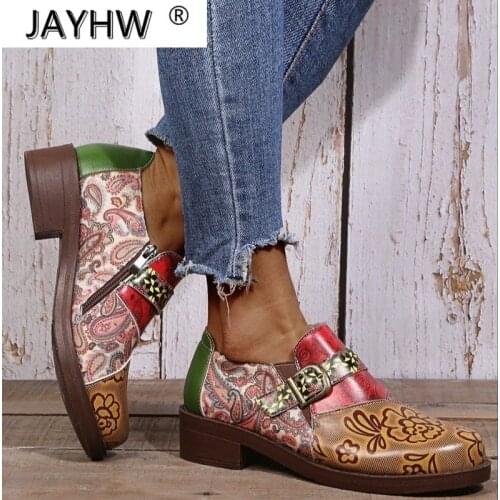 2021 Spring Autumn New Women Shoes Asakuchi Fashion Walking Comfort Women Plus Size Casual Shoes Pu Round Toe Zipper Shoes Woman
