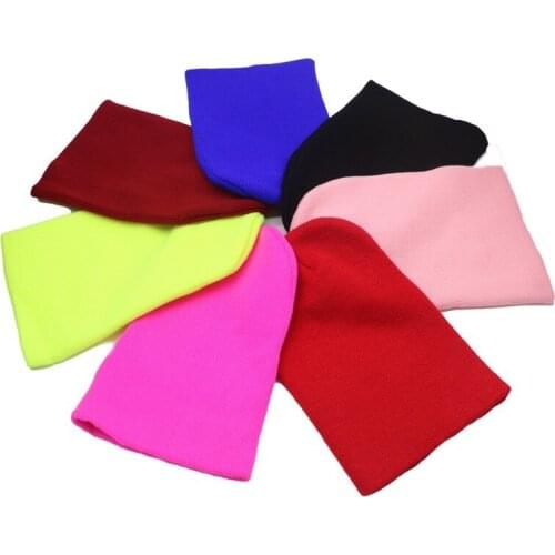 Woman Winter Warm Hats Fashion Casual Solid Color Beanie Hat Thicker Knitted Caps Hip Hop Hat Beanie Slouchy Skullies Beanies