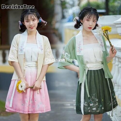 2021 chinese dress oriental style womens hanfu costume cantonese embroidered traditional chinese fairy dance wear