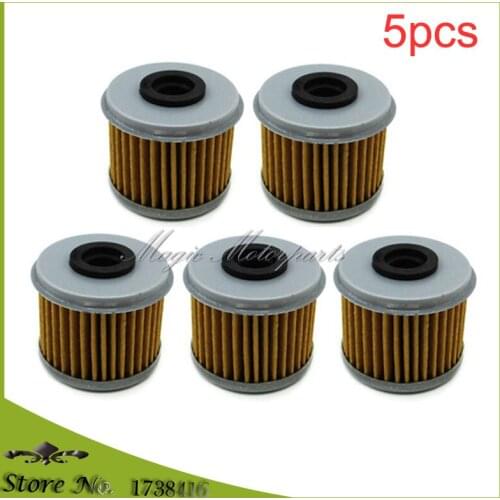5x Fuel Oil Filter For HONDA CRF150F CRF150R CRF250R CRF450R CRF250X CRF450X TRX450R 2004-2009 TRX450ER TE310 Motor