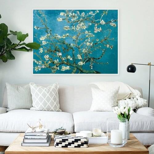 Apricot Flower by Vincent Van Gogh Famous Artist Art Print Poster Wall Picture Canvas Oil Painting Wall Decor