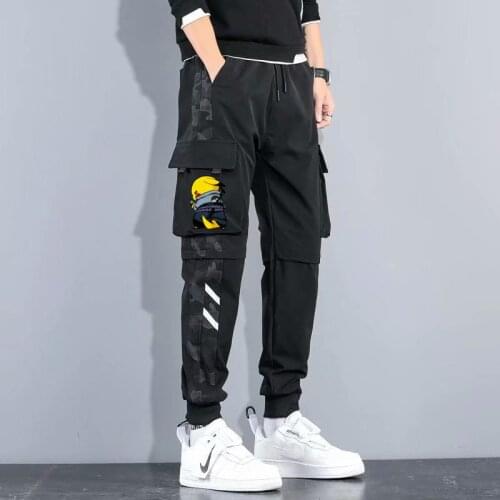 Streetwear Mens Hip Hop Jogging Pants Casual Men Trousers Big Size Loose Sweatpants Male 2021 New Multi Pocket Harem Pants 5XL