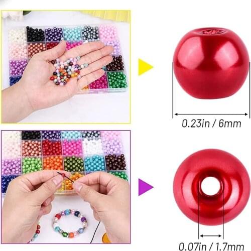 Mixed Colour Beads Jewelry DIY Tool Children Educational Toy Different Styles Beaded Package Kid Present