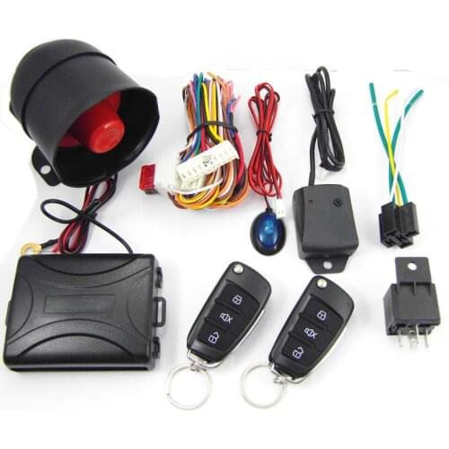 CA703-8118 One Way Remote Control Siren Sensor Auto Car Alarm Systems & Central Door Locking Security Key for Toyota