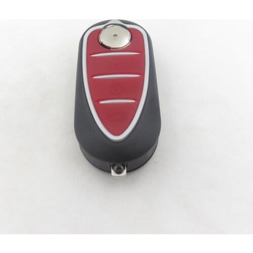 Flip Remote Car Key Case FOB For Alfa Romeo Mito Giulietta 159 GTA Replacement 3button Folding Blank Key Cover 3buttons