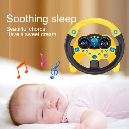Driving Controller Three Sucker Bottom Attractive Sound ABS Small Steering Wheel toys for Kids Parent-child Interactive Games